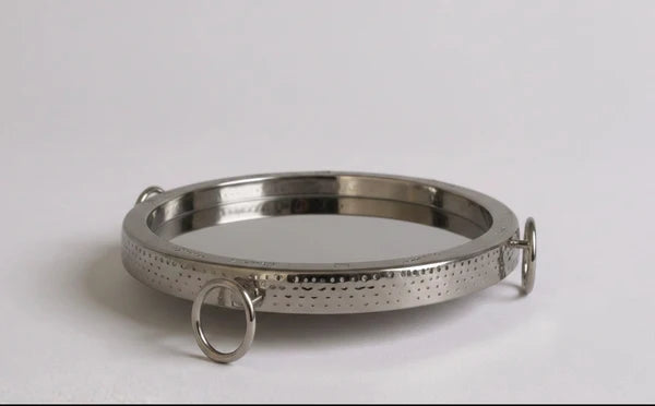 Tray - Footed Tray with Ring Handles