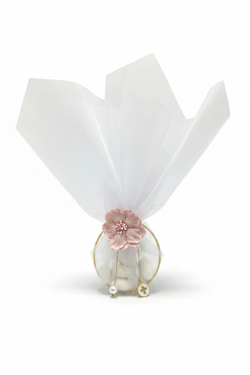 Floral Gold Ring Bomboniere