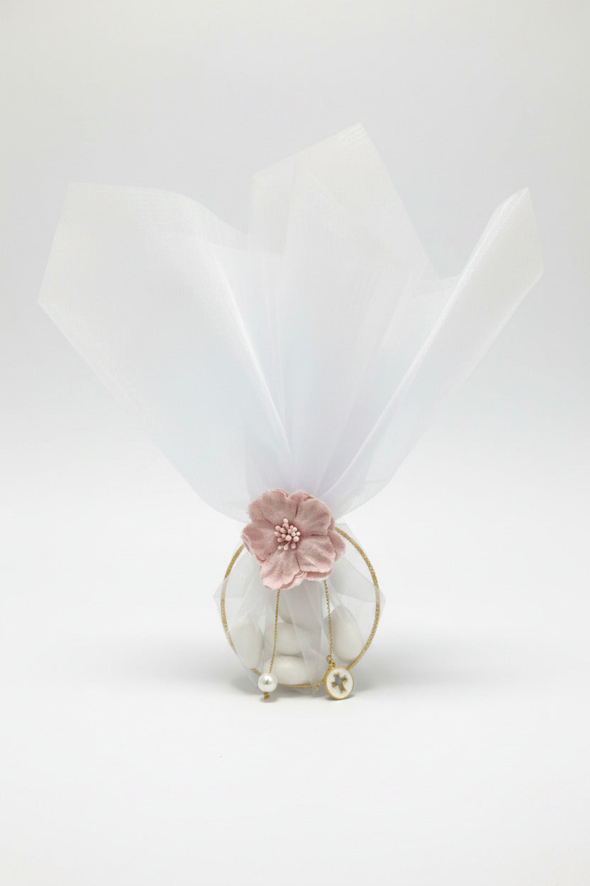 Floral Gold Ring Bomboniere