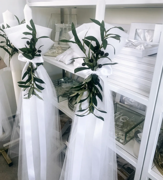 Orthodox Wedding Candles - Lux Olive Branch