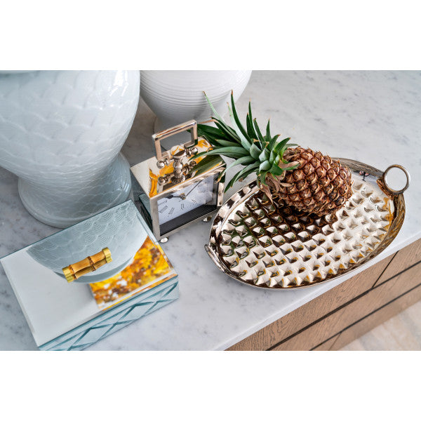 Tray - Hammered Oval - Available in Gold or Silver
