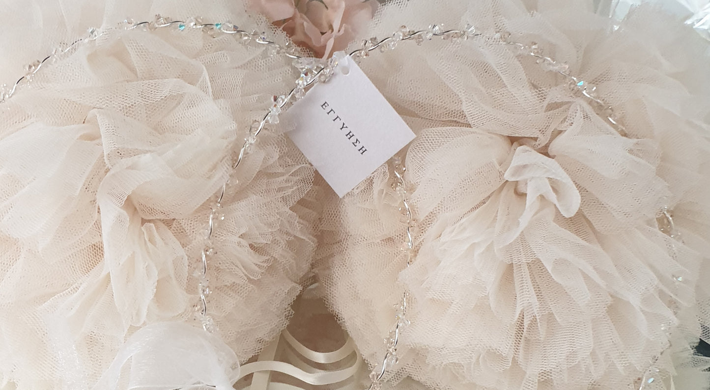 Wedding Crowns (Stefana) - Silver Wave Band with Crystals