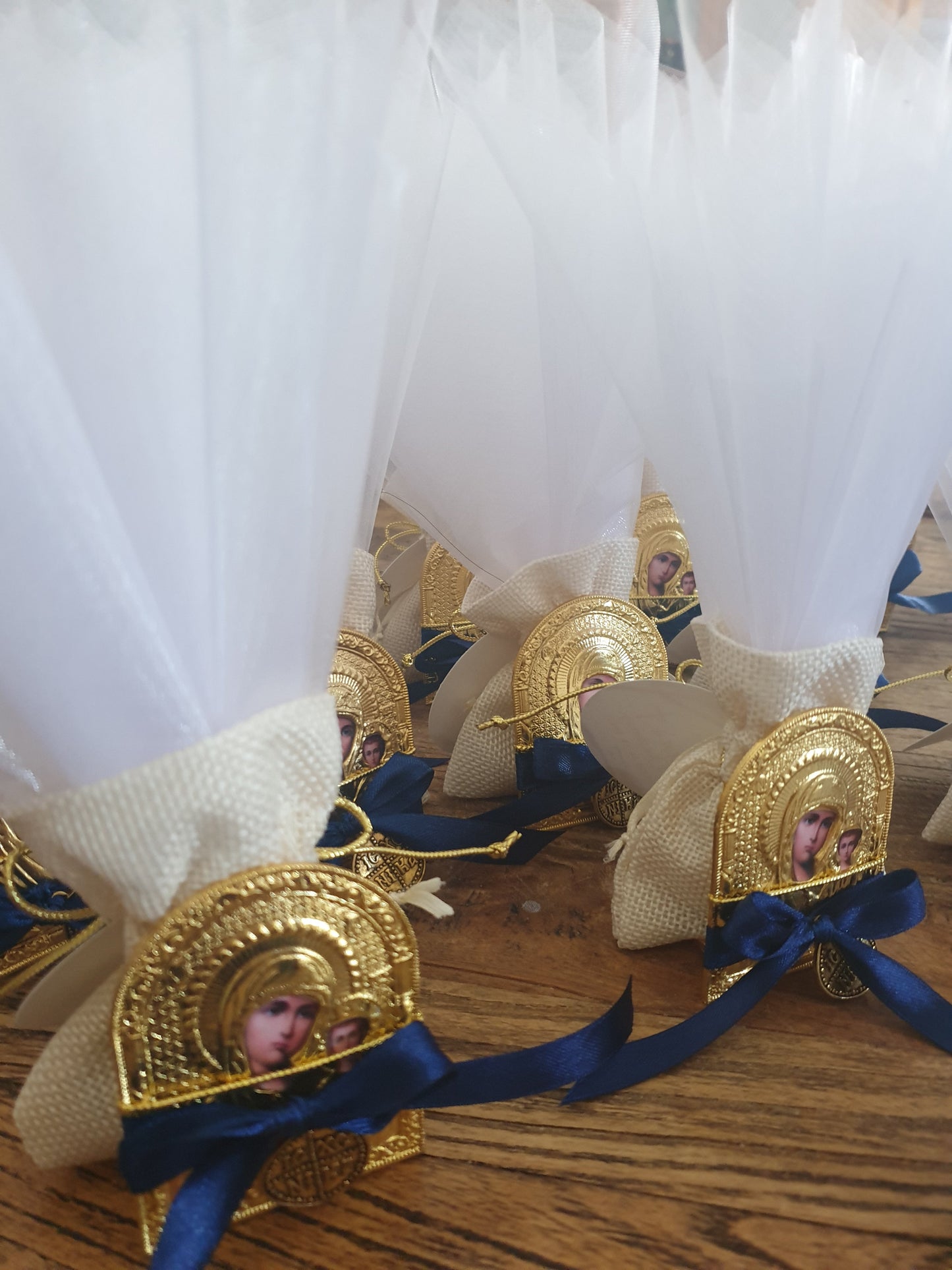 Bomboniere - Gold Icon with ICXC Charm | Pandora Designs Melbourne