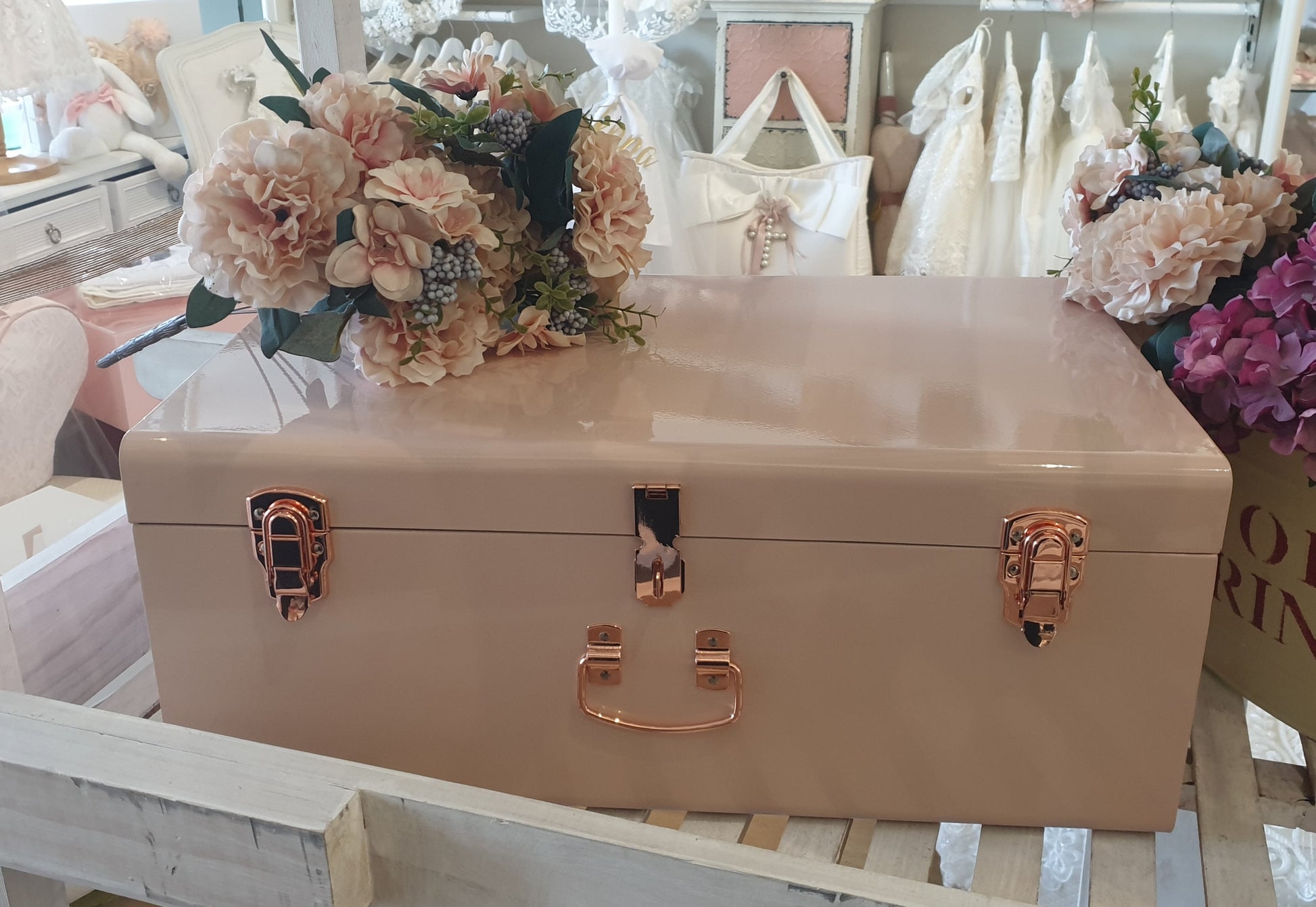 Christening Box - Metal Trunk - 0