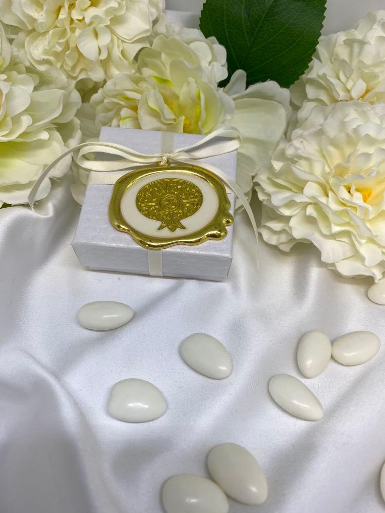 Pomegranate Charm Bomboniere Box
