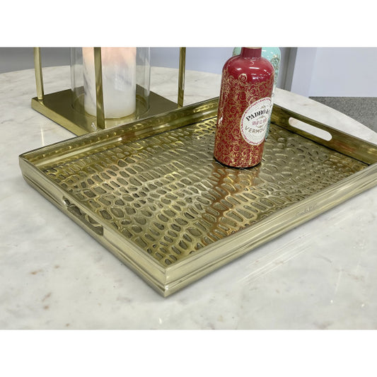 Tray - Croc "Doyle & Co" Gold
