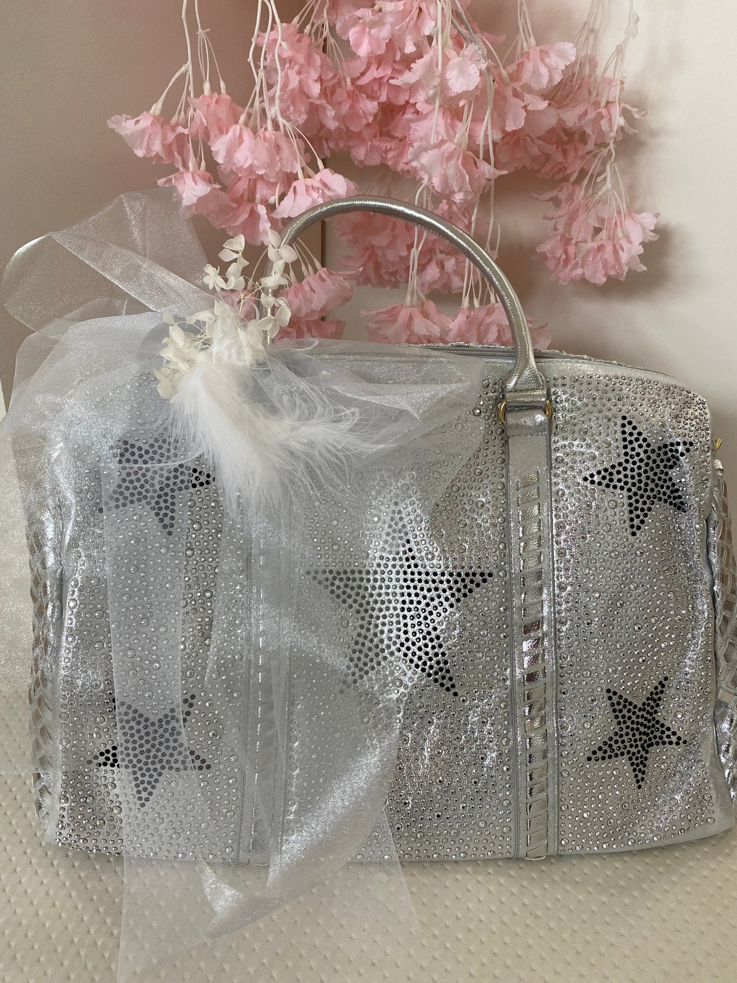 Christening Bag - Silver Glitz & Glamour - 3