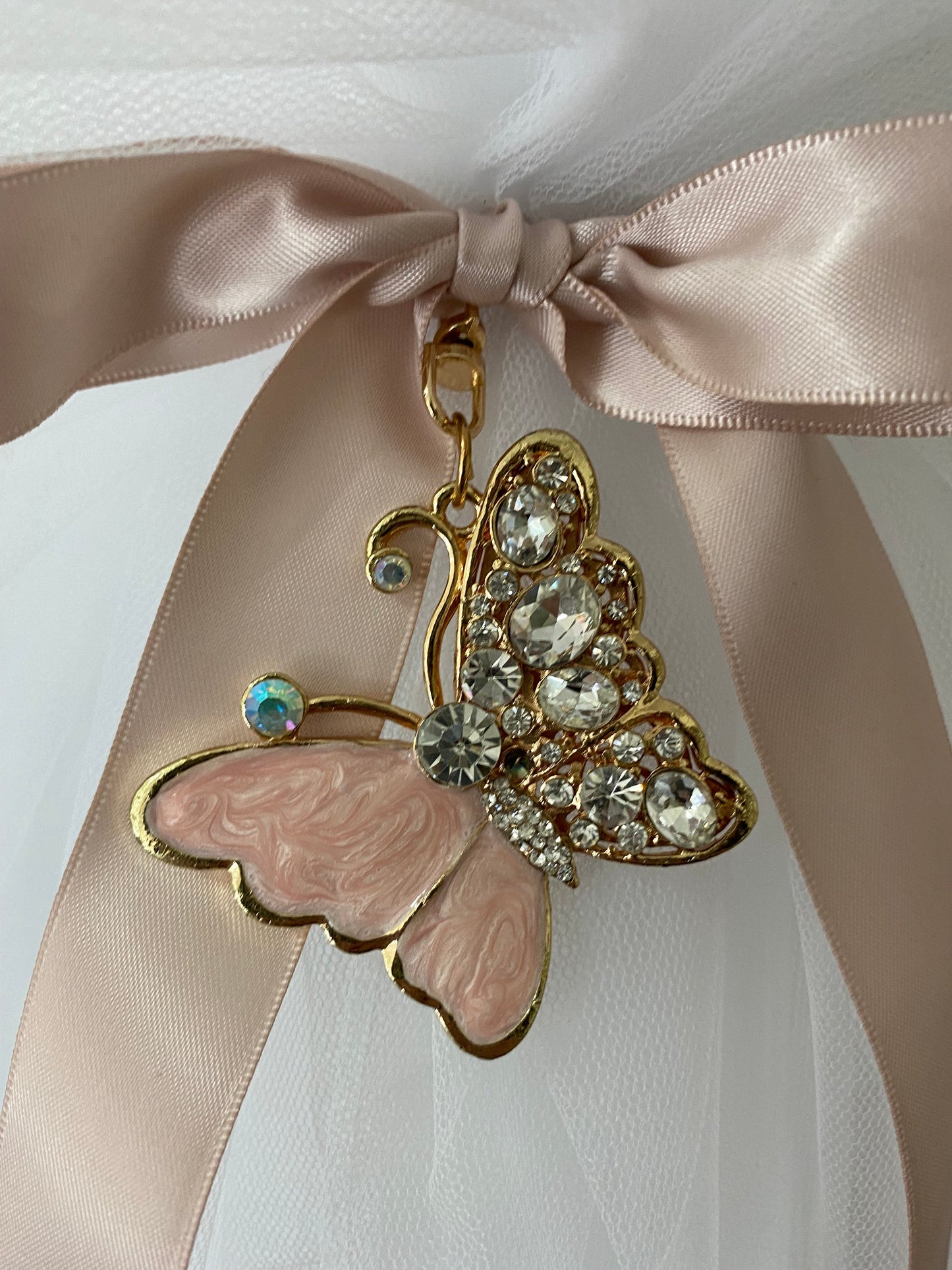 Orthodox Christening Candle - Butterfly - 1