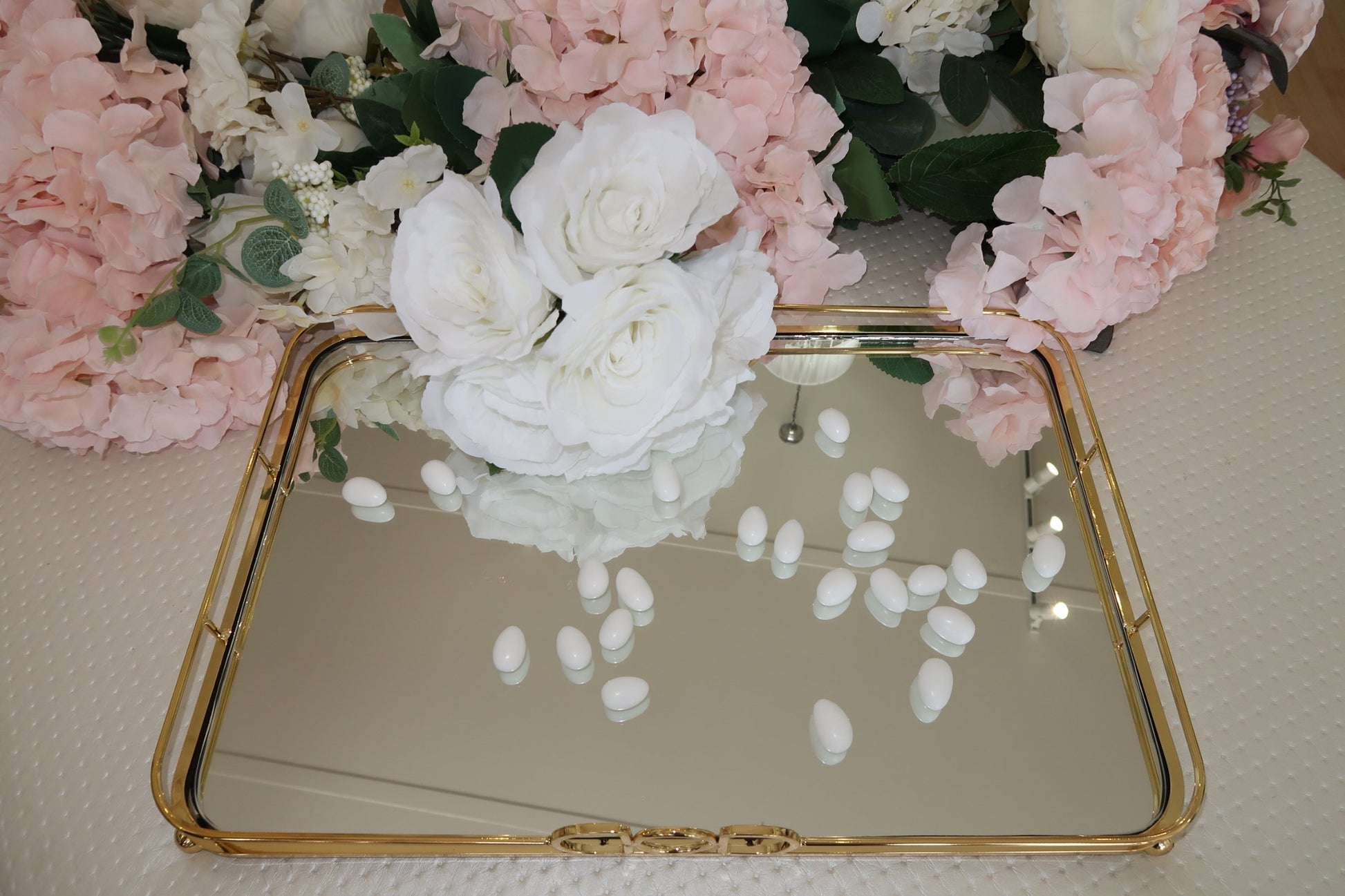 Tray - Gold Rectangular Vintage - 1