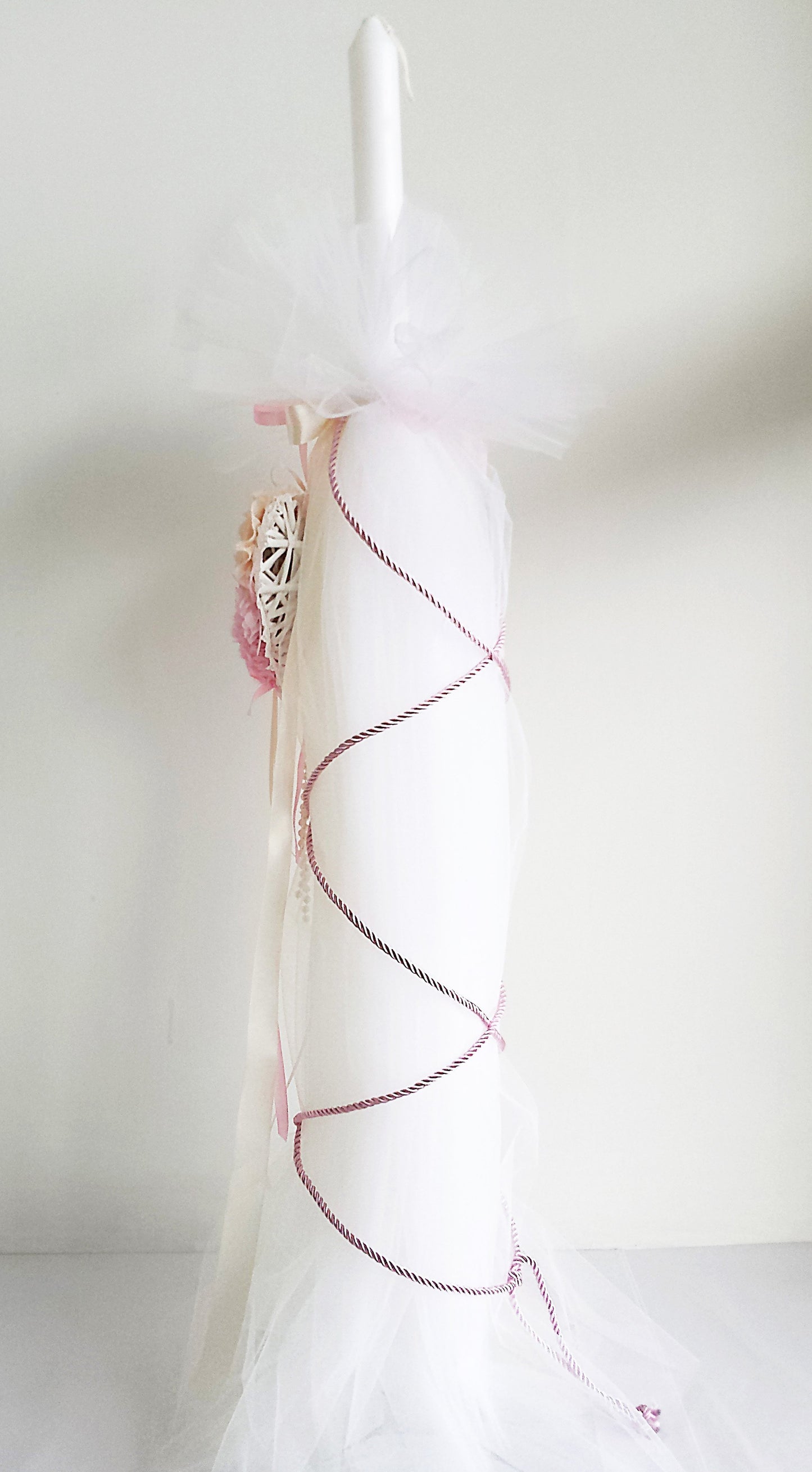 Orthodox Christening Candle - Romeo & Juliet - 1