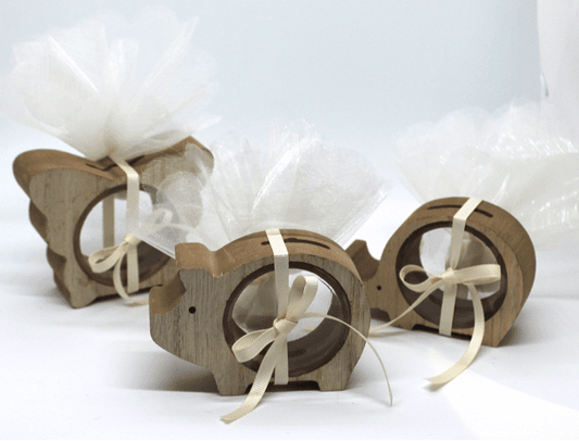Christening Bomboniere - Wooden Moneybox - 2