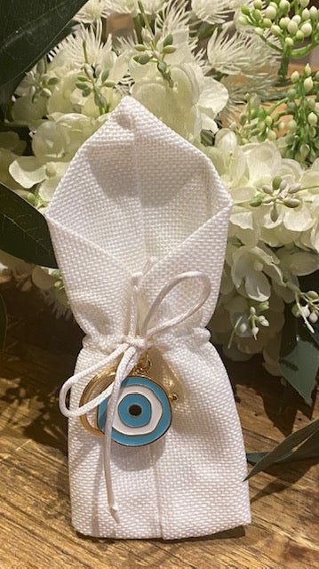Copy of Bomboniere - Evil Eye Keyring - Pink or Navy | Pandora Designs Melbourne