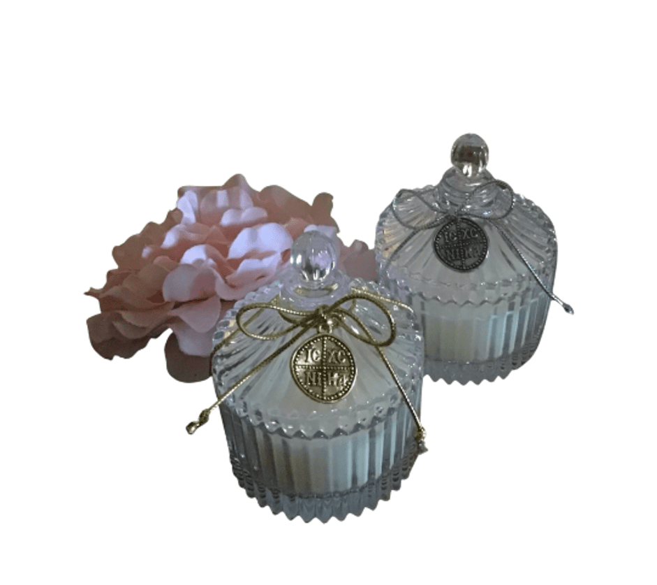 Bomboniere - Candle Jar with ICXC Charm