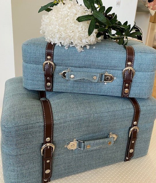 Christening Storage Trunk - Vintage Blue - 0