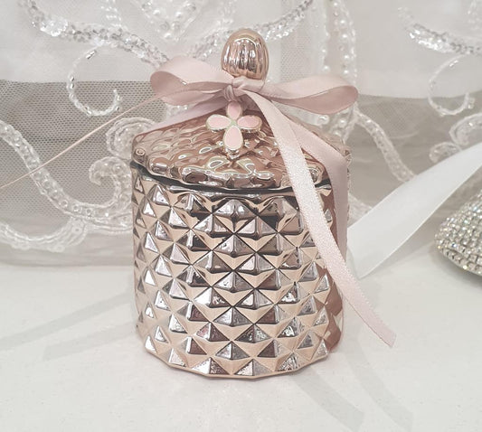 Christening Bomboniere - Rose Gold Trinket - 0