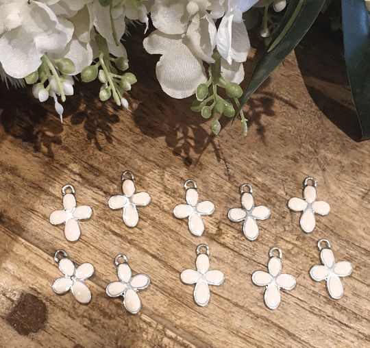 Cross Charms (Martirika) - Pink/Silver - 2