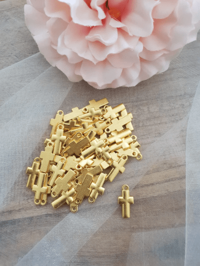 Cross Charms (Martirika) - Gold Metal - 0