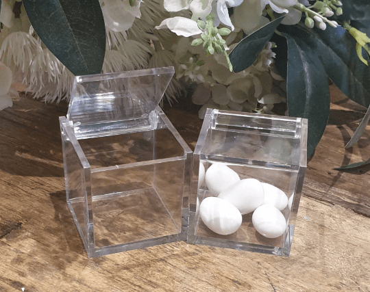 Clear Acrylic Cube Favor Box - Small – Pandora Designs