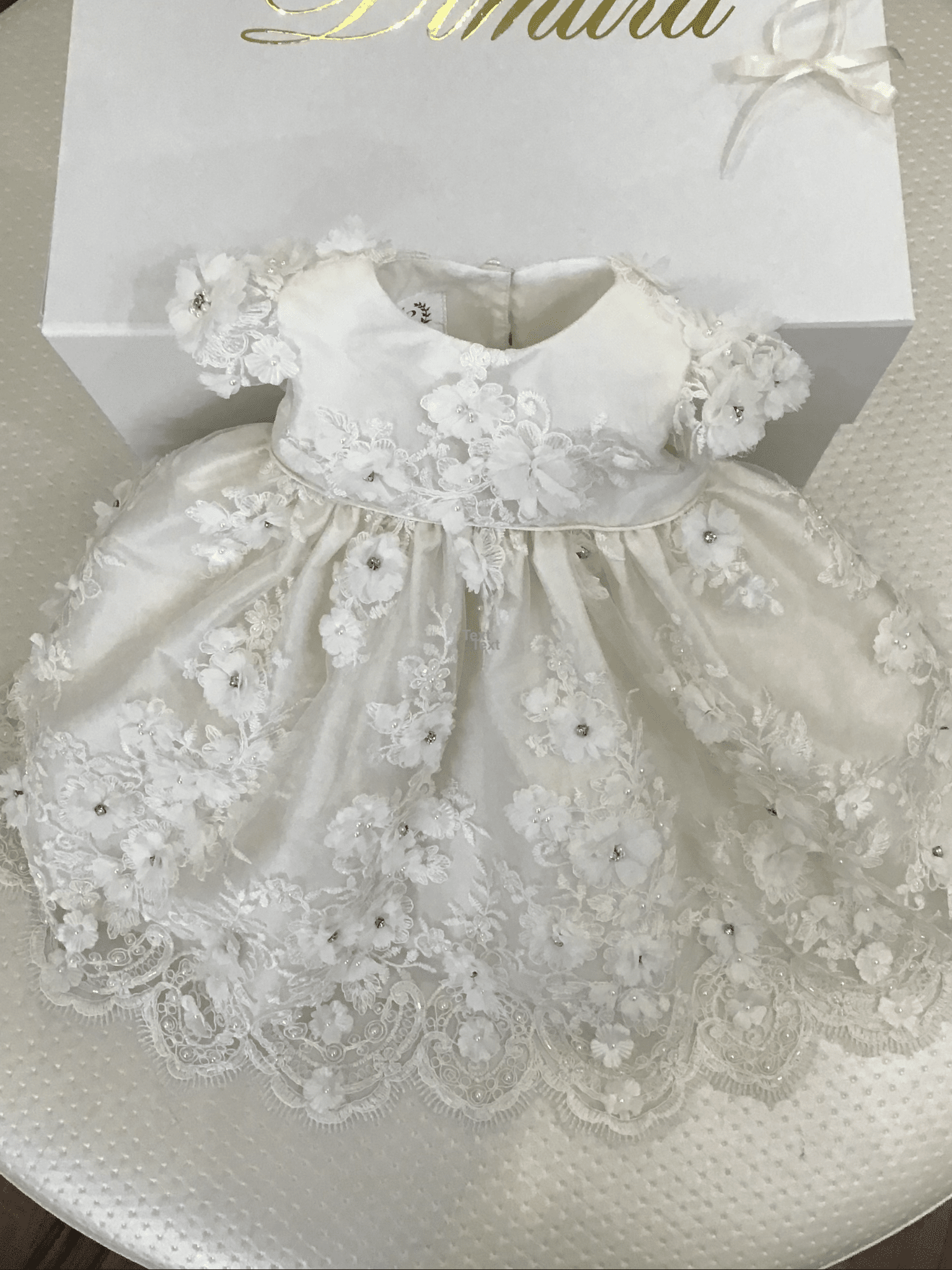 Floral dress for christening best sale