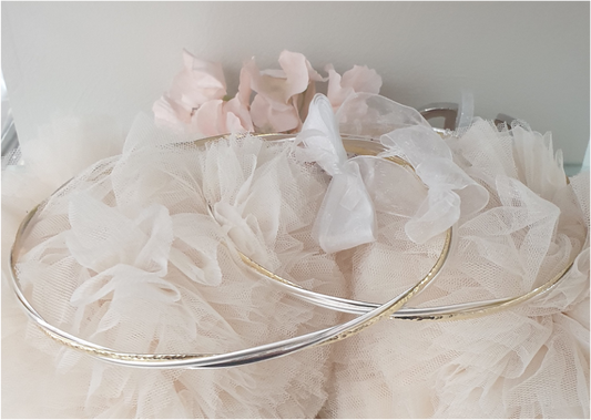 Wedding Crowns (Stefana) - Two Tone Hammered Twist