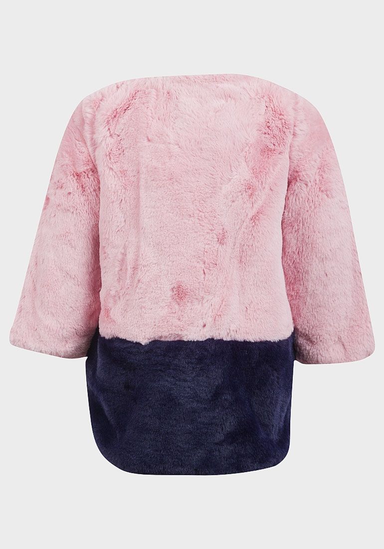 MINOTI GIRLS FAUX FUR POM POM COAT | Pandora Designs Melbourne