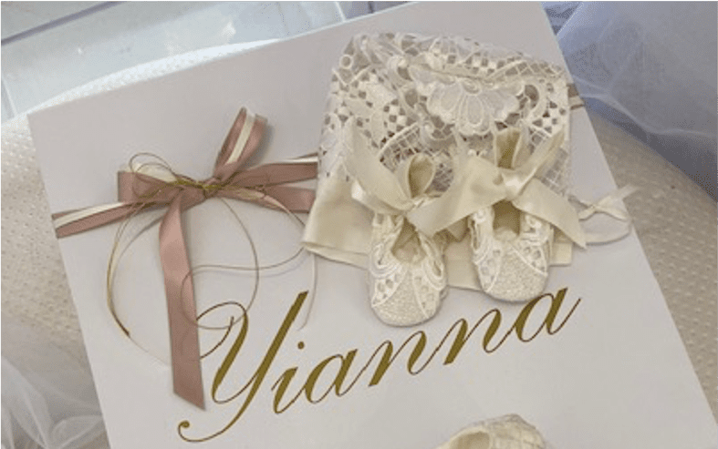 Christening Package - Silk Dress, Candle, Box & Contents - ONLY ONE LEFT! - 4
