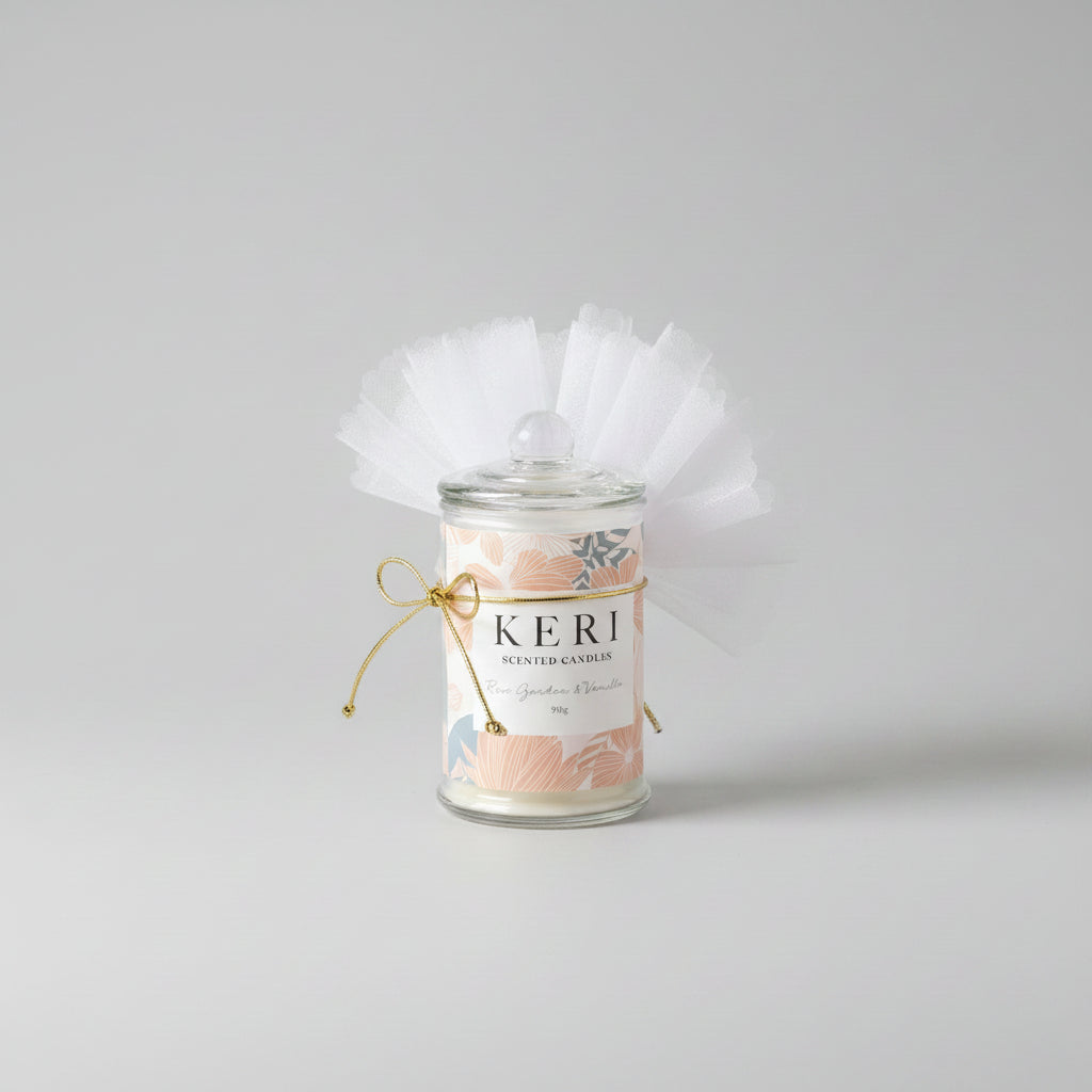 Bomboniere - KERI Scented Candle - Rose garden and Vanilla - 2