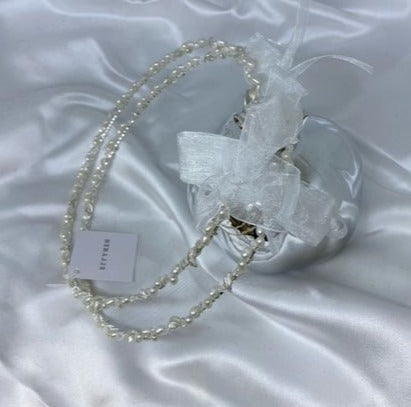 Wedding Crowns (Stefana) - Pearl & Silver Leaf | Pandora Designs Melbourne