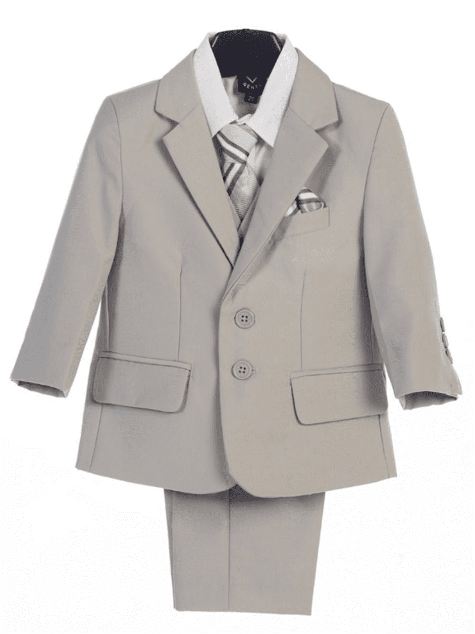 Grey page outlet boy suit