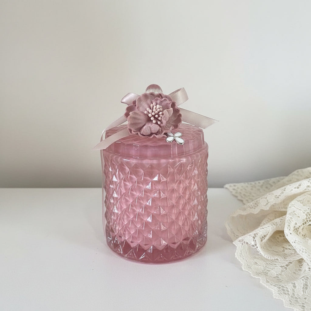 Bomboniere - Keri Carousel Candle Jar - Lotus Water | Pandora Designs Melbourne