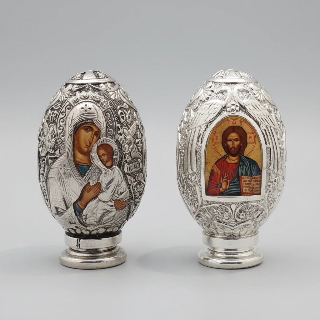 Silver Egg - Double Sided Icon | Pandora Designs Melbourne
