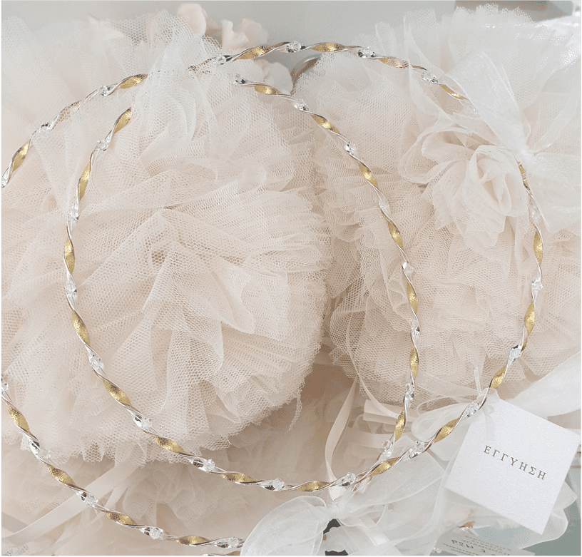 Wedding Crowns (Stefana) - Two Tone Twist | Pandora Designs Melbourne