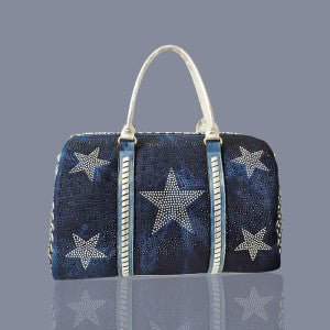 Christening Bag - Denim Glitz & Glamour - 0