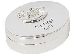 First Curl Rocking Horse Silver Plated Trinket