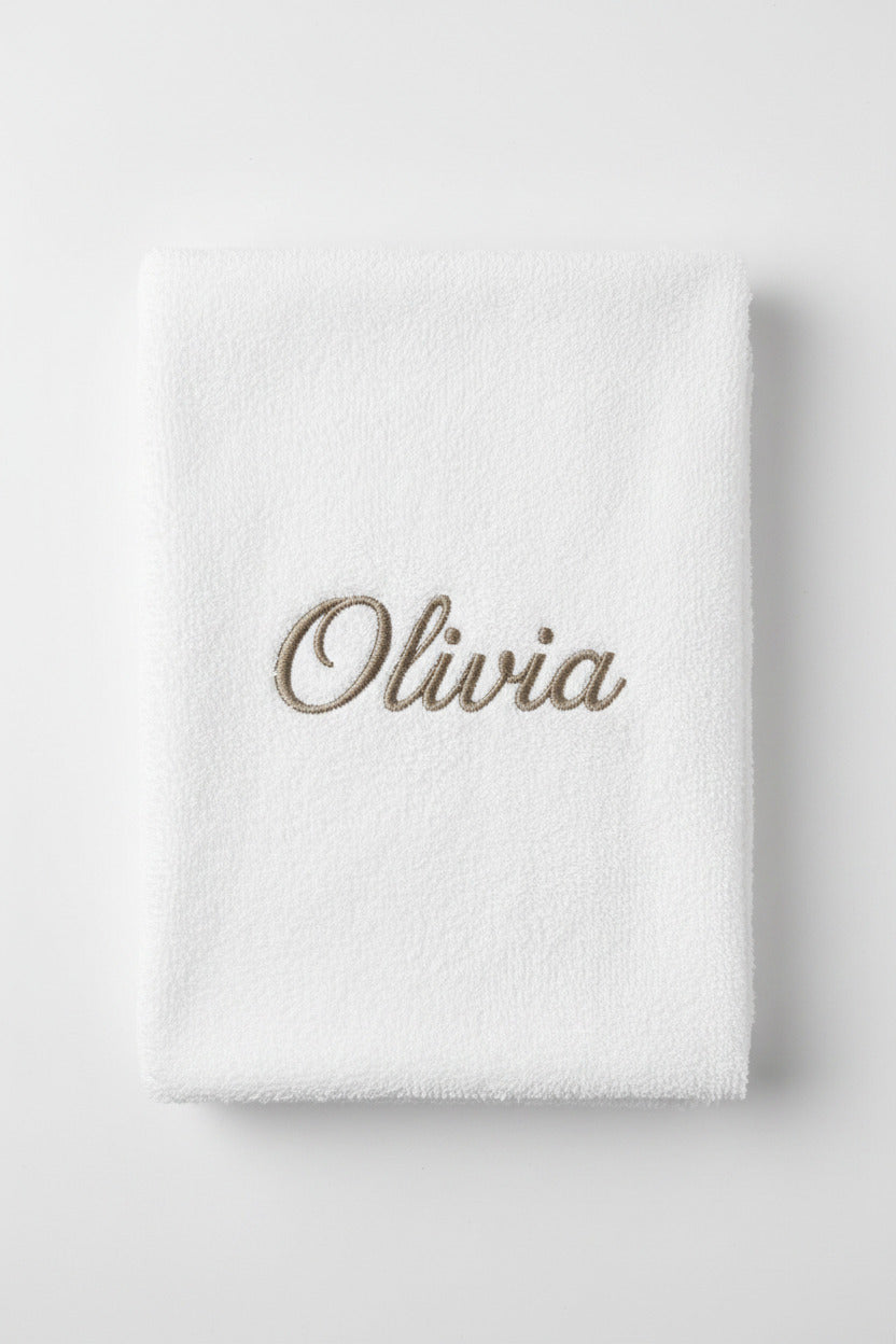 Personalised Embroidered Christening Towel - CLEARANCE