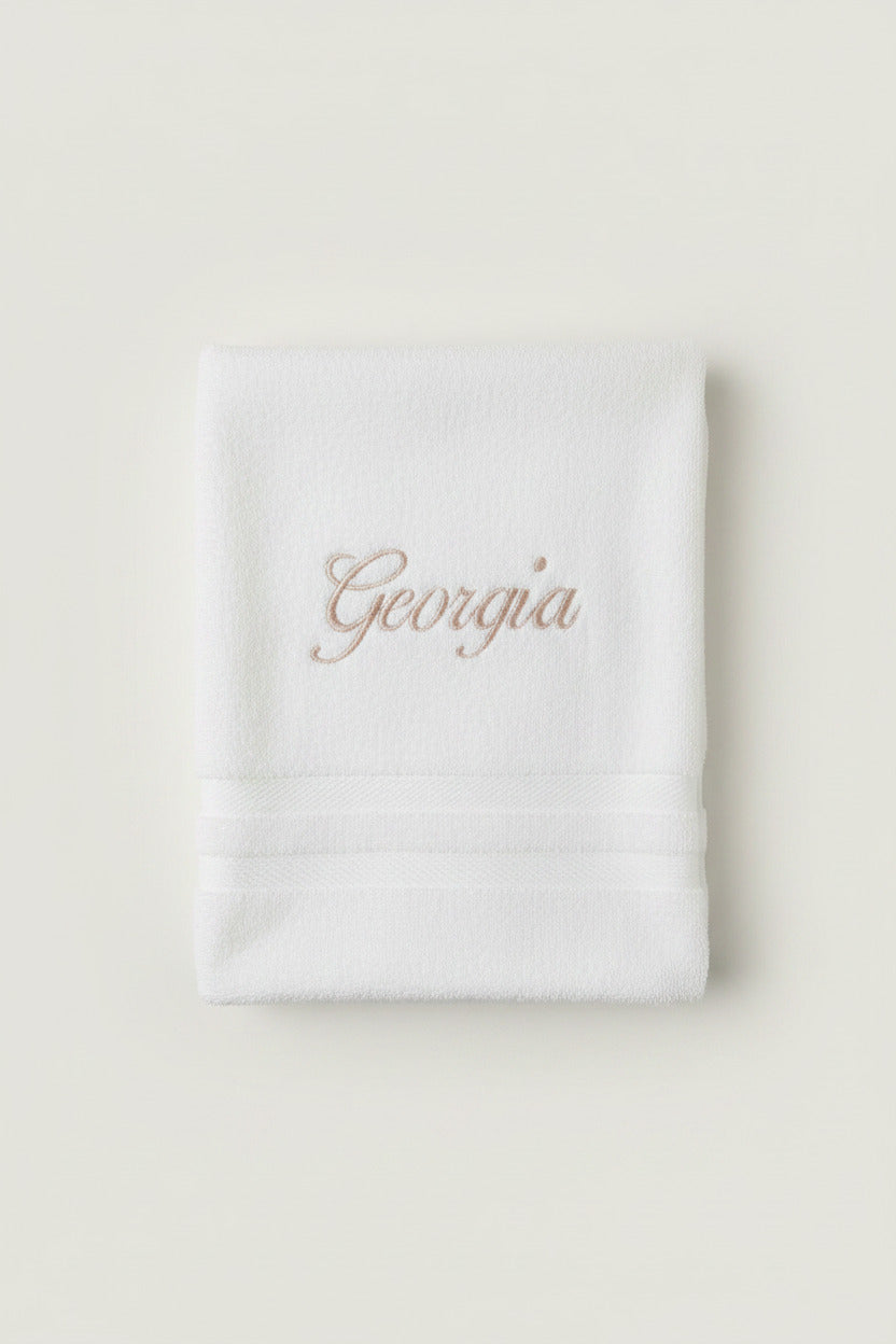 Personalised Embroidered Christening Towel - CLEARANCE