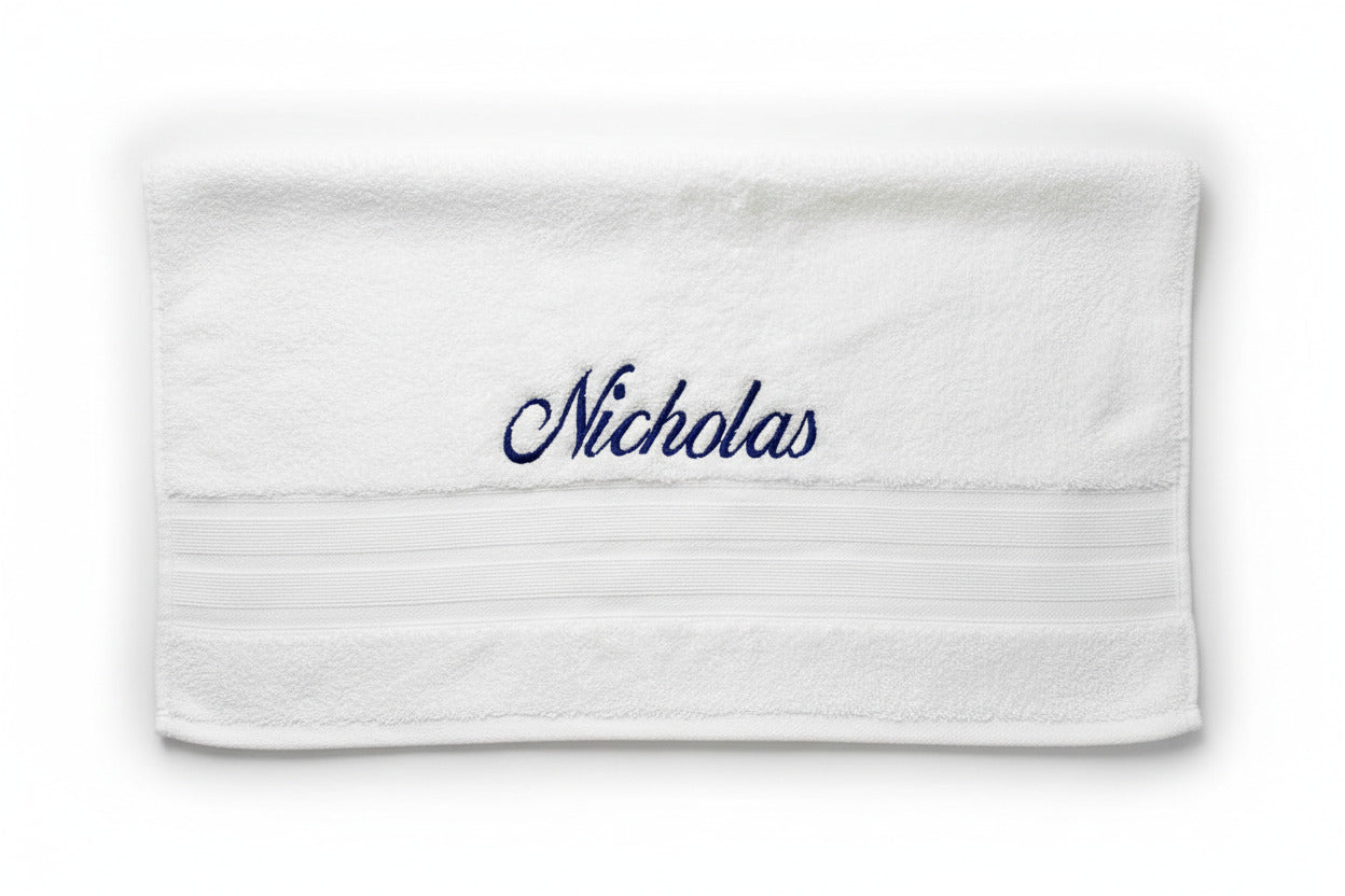 Personalised Embroidered Christening Towel - CLEARANCE