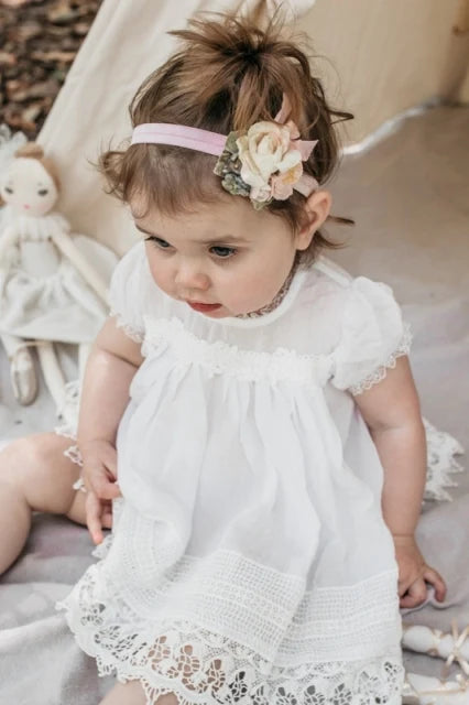 Sugar Plum Ivory Lace Dress