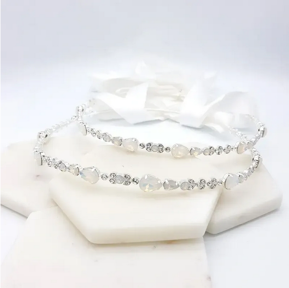 Orthodox Stefana Wedding Crowns - Scarlett Opal