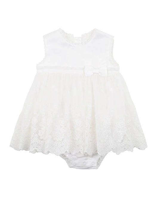 Bebe Lace Overlay Bodysuit Dress - Ivory