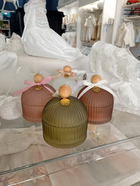 Bomboniere - Scented Candle Jar - Paros Range -140g