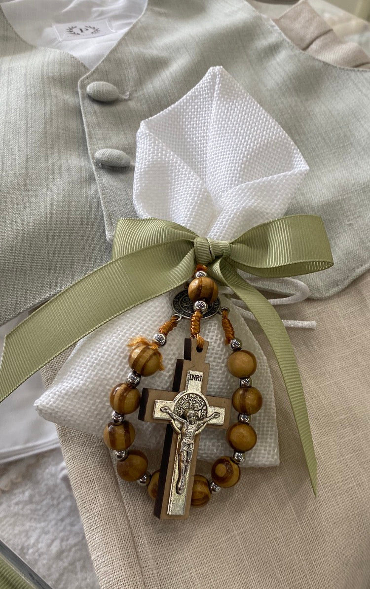 Bomboniere - Wooden Rosary Keepsake