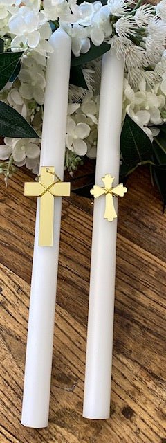 Copy of Easter Candle - Livani (Frankincense) Scented - Floral Pearl Cross | Pandora Designs Melbourne