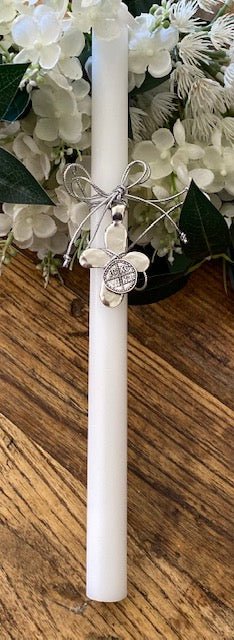 Copy of Easter Candle - Livani (Frankincense) Scented - Silver Cross | Pandora Designs Melbourne