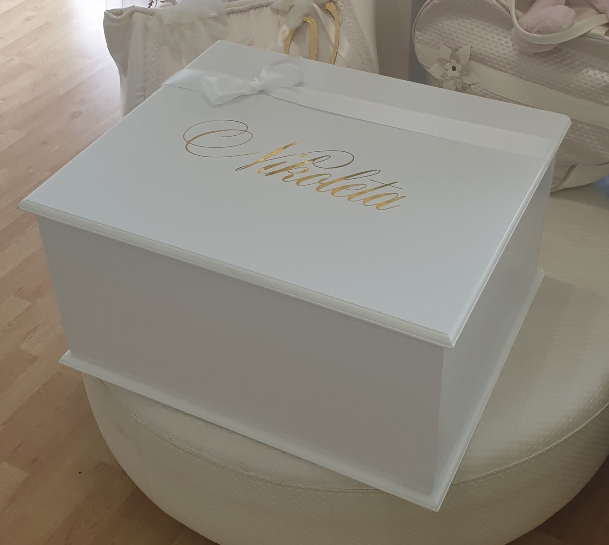 Wooden Christening Box - Extra Large - 1