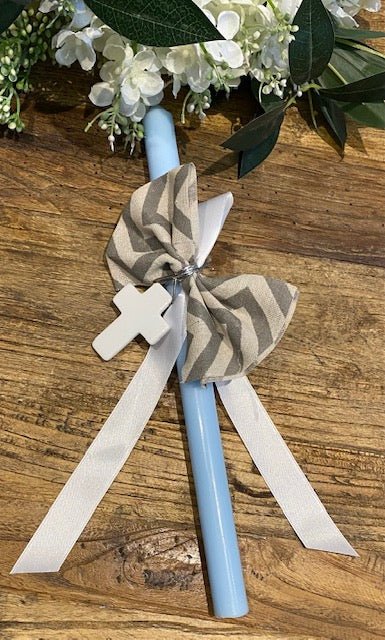 Copy of Easter Candle - Livani (Frankincense) Scented - Wooden Easter Plaque and Gold Acrylic Cross | Pandora Designs Melbourne