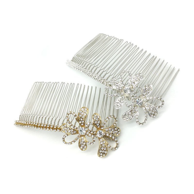Crystal Flower Comb - 0