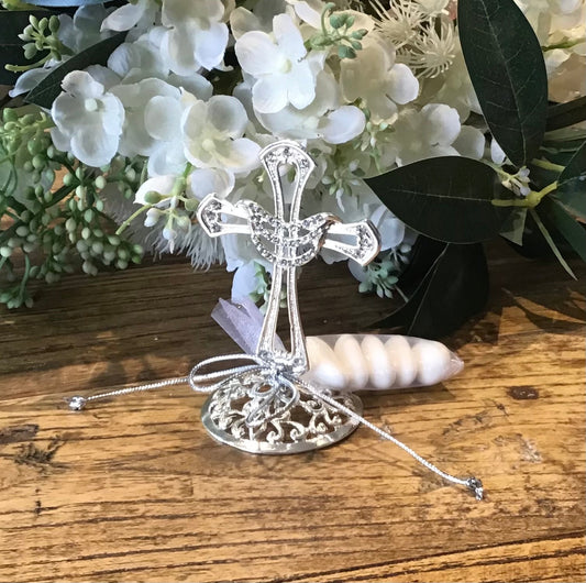 Bomboniere - Fine Detail Freestanding Mini Cross - 0