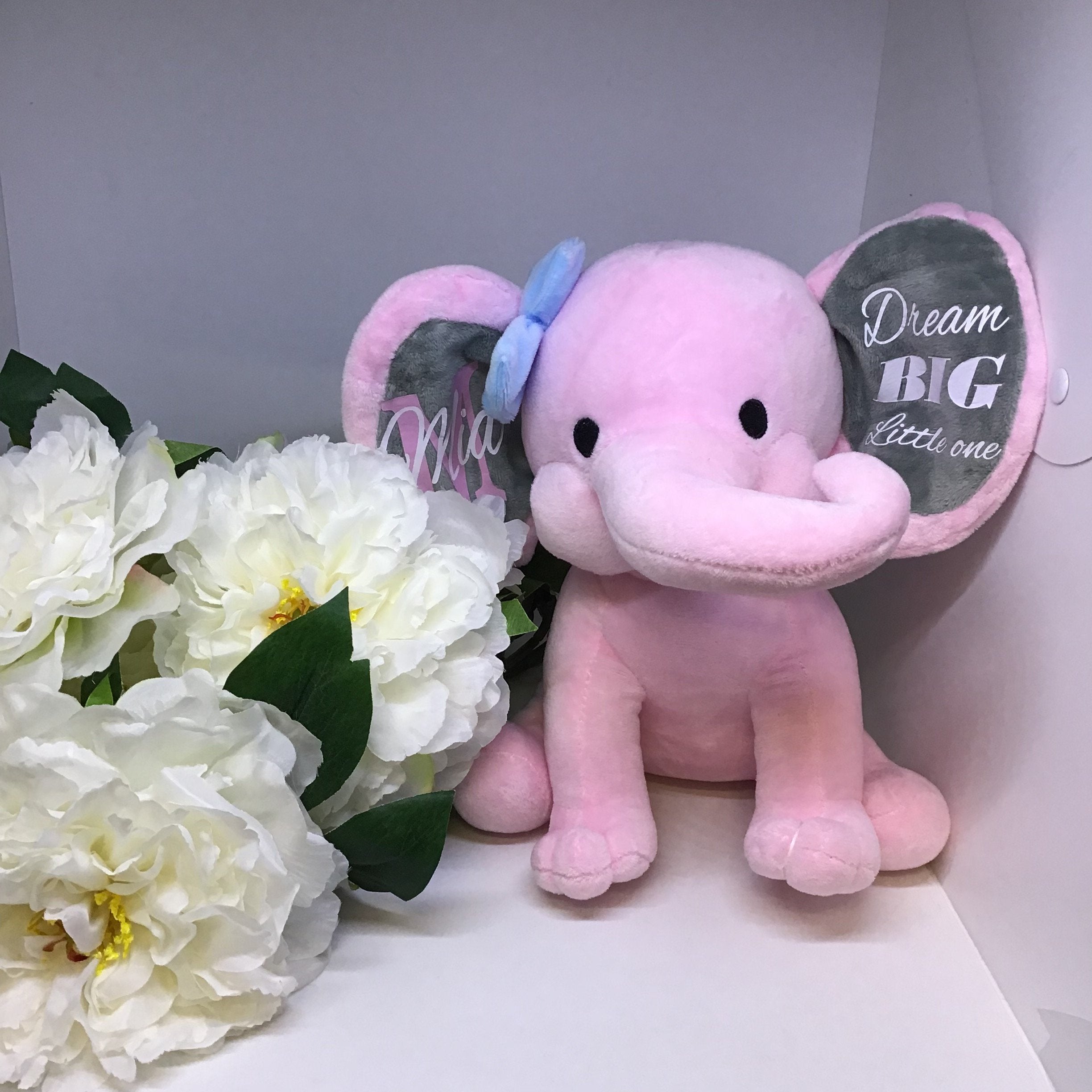 Personalised baby hot sale elephant teddy