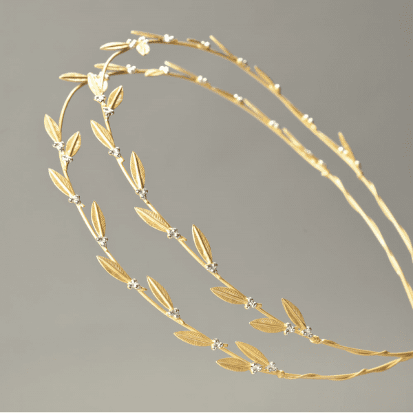 Copy of Wedding Crowns (Stefana) -  Gold Grecian Olive Leaf | Pandora Designs Melbourne